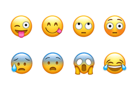 68枚矢量表情Emoji，PSD源文件