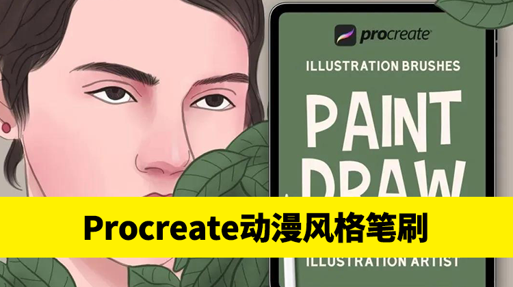 3D美式动漫风格Procreat绘画笔刷 笔刷资源 第1张