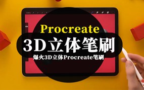 38款爆火3D立体Procreate笔刷