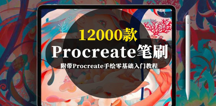 12000款精品Procreate分类笔刷及手绘零基础入门教程 笔刷资源 第1张