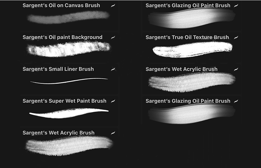 柔和质感油画混合PS和Procreate笔刷合集 笔刷资源 第5张