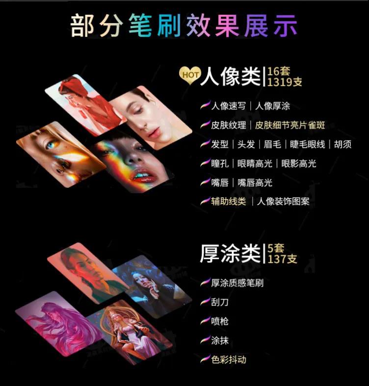 12000款精品Procreate分类笔刷及手绘零基础入门教程 笔刷资源 第5张