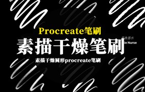 procreate笔刷-素描干燥圆形procreate笔刷素材下载