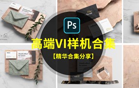 高端品牌VI样机合集，3秒搞定甲方客户