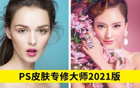 PS皮肤专修大师2021版，兼容版本：PS CS6~2021