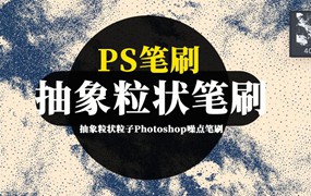 PS笔刷-抽象粒状粒子Photoshop噪点笔刷素材