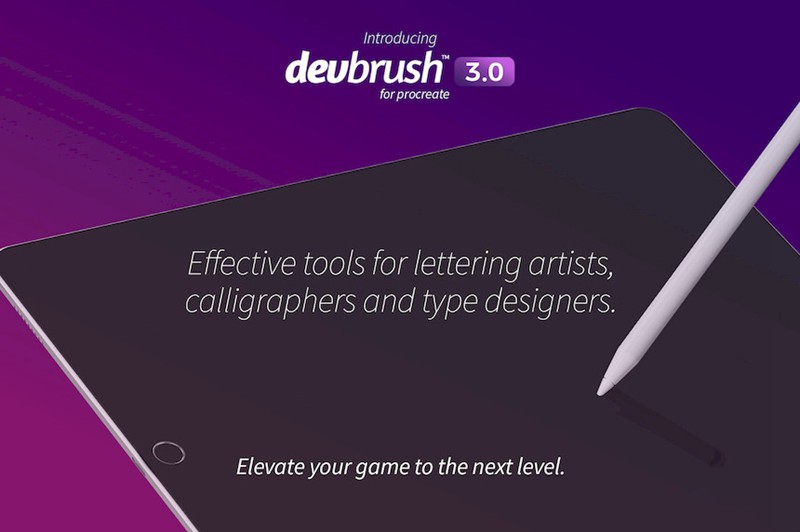 Procreate笔刷-DevBrush3.0手写艺术字体书法笔刷素材下载 笔刷资源 第3张