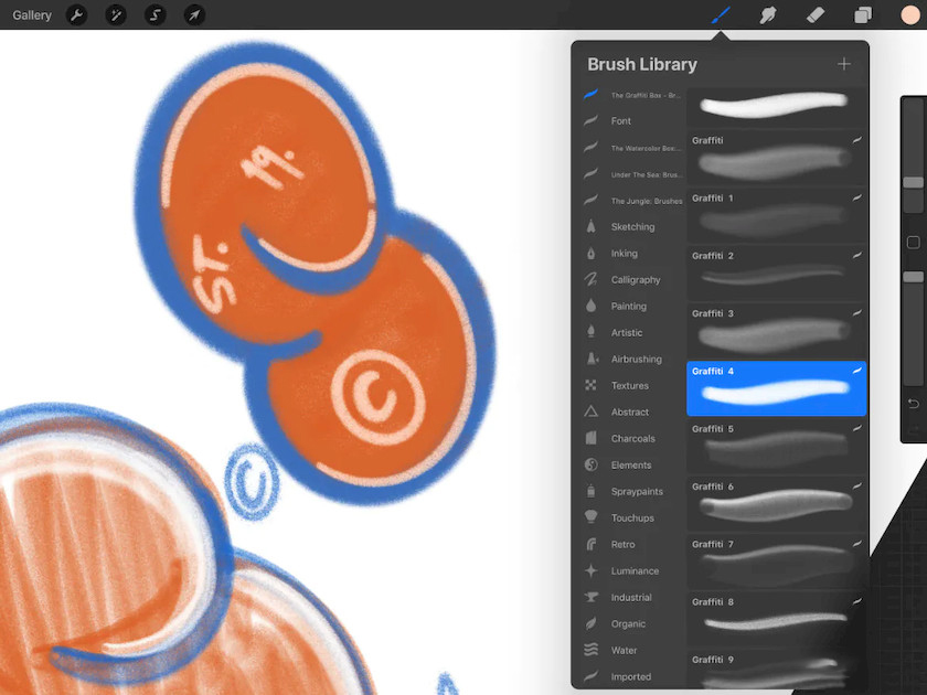 Procreate笔刷-iPad绘画创作儿童插画涂鸦笔刷素材资源 笔刷资源 第2张