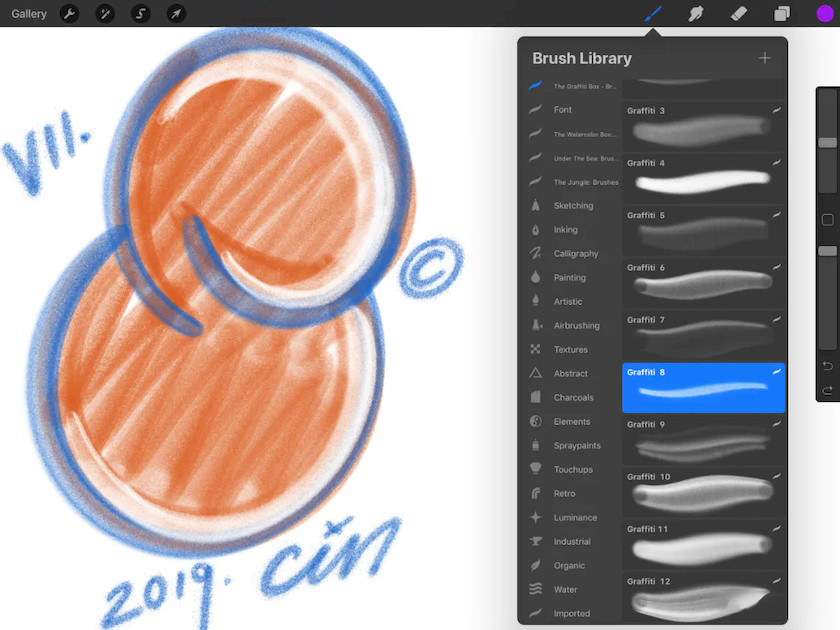 Procreate笔刷-iPad绘画创作儿童插画涂鸦笔刷素材资源 笔刷资源 第8张