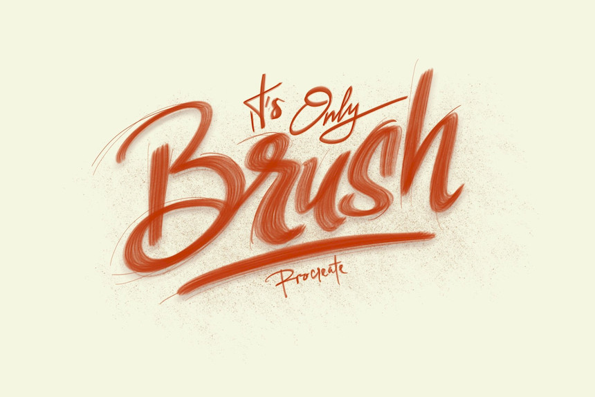 Procreate笔刷-油漆粉笔艺术字体画笔笔刷素材Nine6brush 笔刷资源 第13张