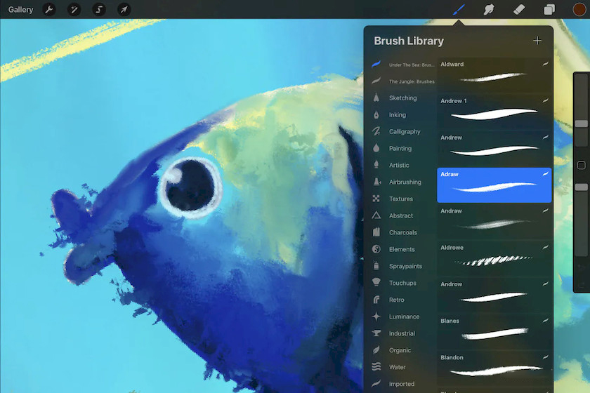 Procreate笔刷-海洋和水底世界主题笔刷素材资源 笔刷资源 第6张