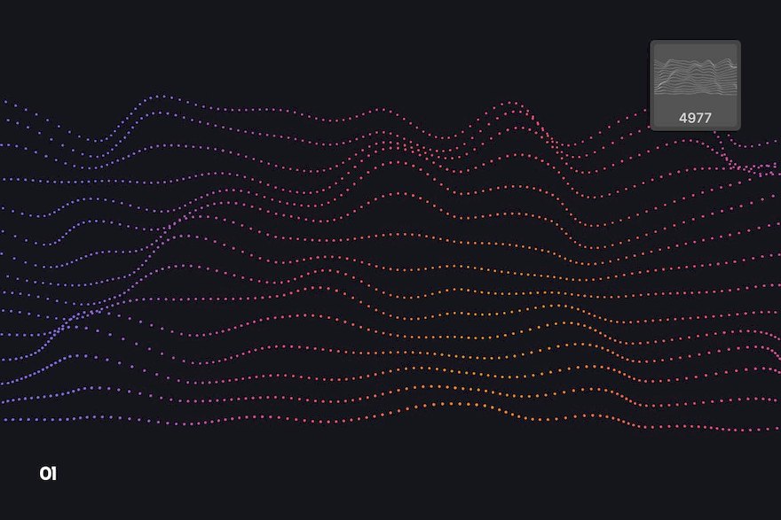 PS笔刷-粒子科技波浪效果PS笔刷资源下载 笔刷资源 第2张