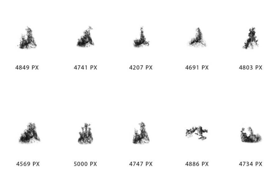 PS笔刷-火焰燃烧纹理效果笔刷资源素材 笔刷资源 第4张