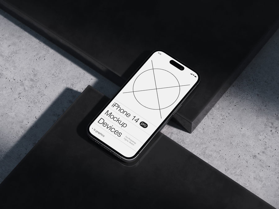 样机模板-高端场景苹果iPhone 14 Pro手机样机PSD模板 图片素材 第18张