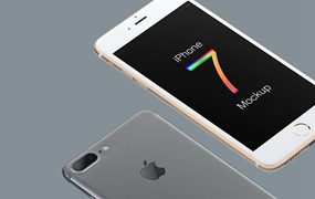 iPhone7 多角度展示图，PSD分层源文件