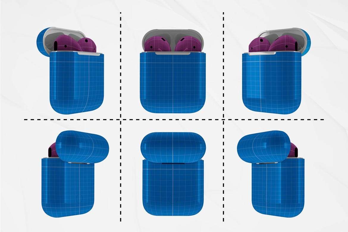 AirPods苹果无线耳机包装设计样机模板PSD 样机素材 第3张