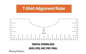 T恤对齐直尺工具打印模板