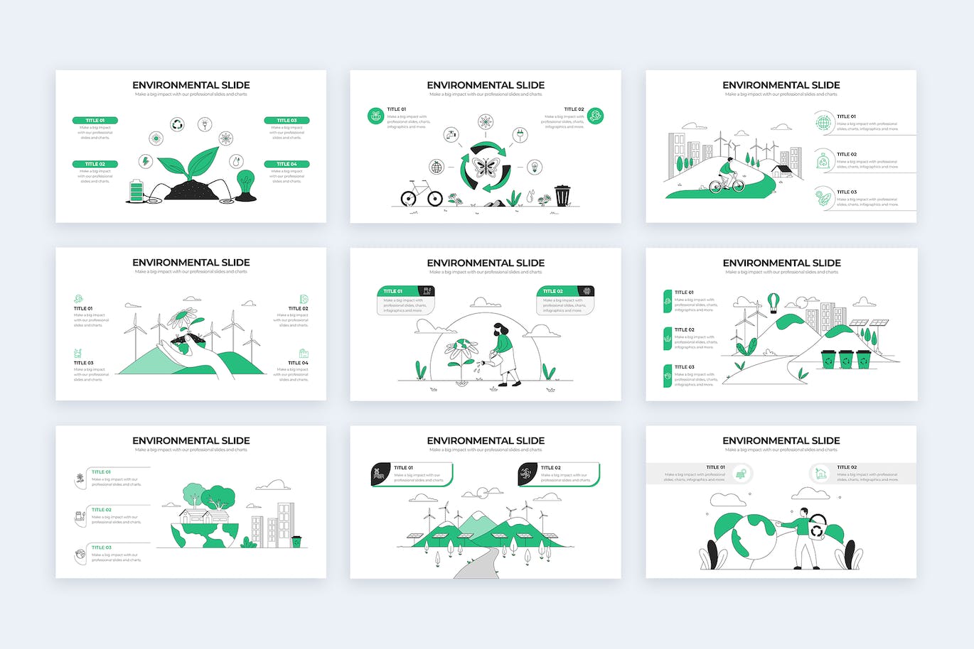 生态环境信息图表矢量模板 Education Environmental Illustrator Infographics 幻灯图表 第2张