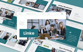 解决方案介绍Powerpoint模板下载 Linke – Business Presentation Powerpoint Template