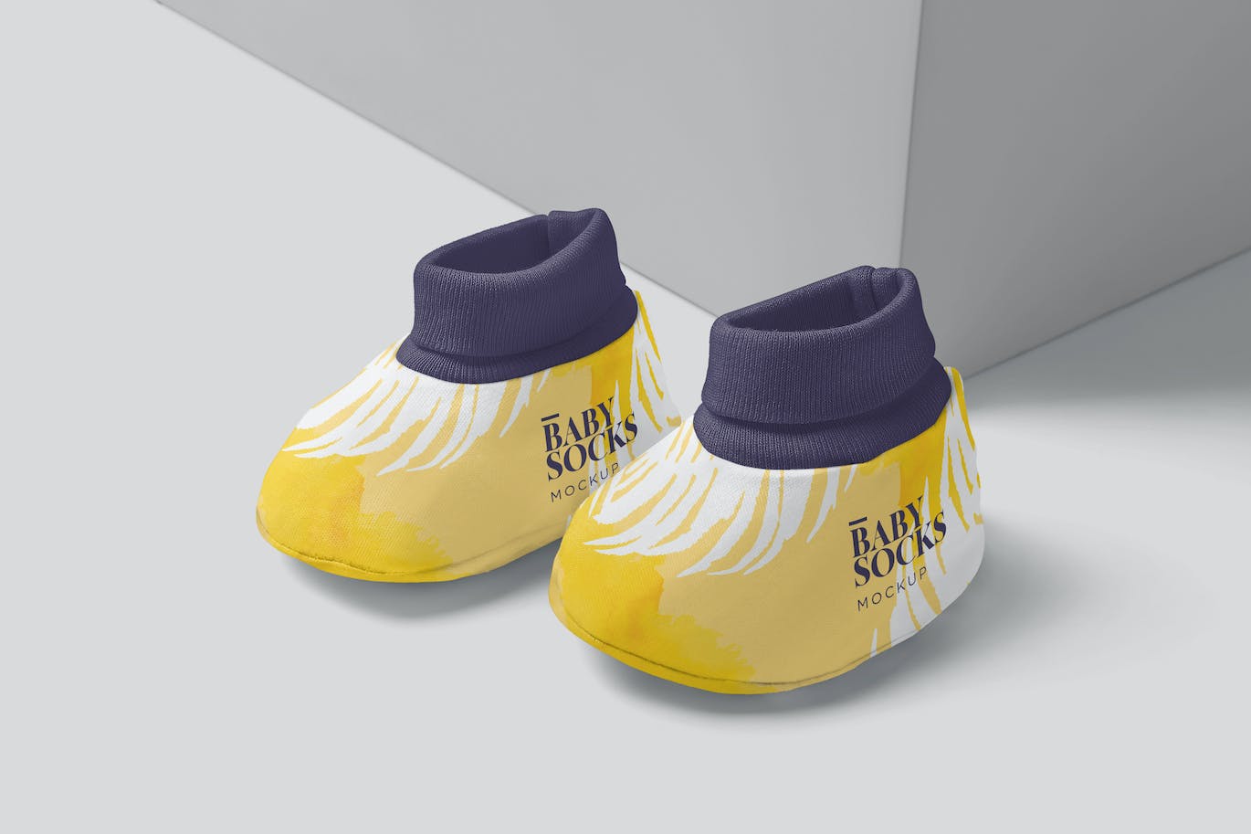 新生儿靴子设计样机 Newborn Booties Mockups 样机素材 第1张