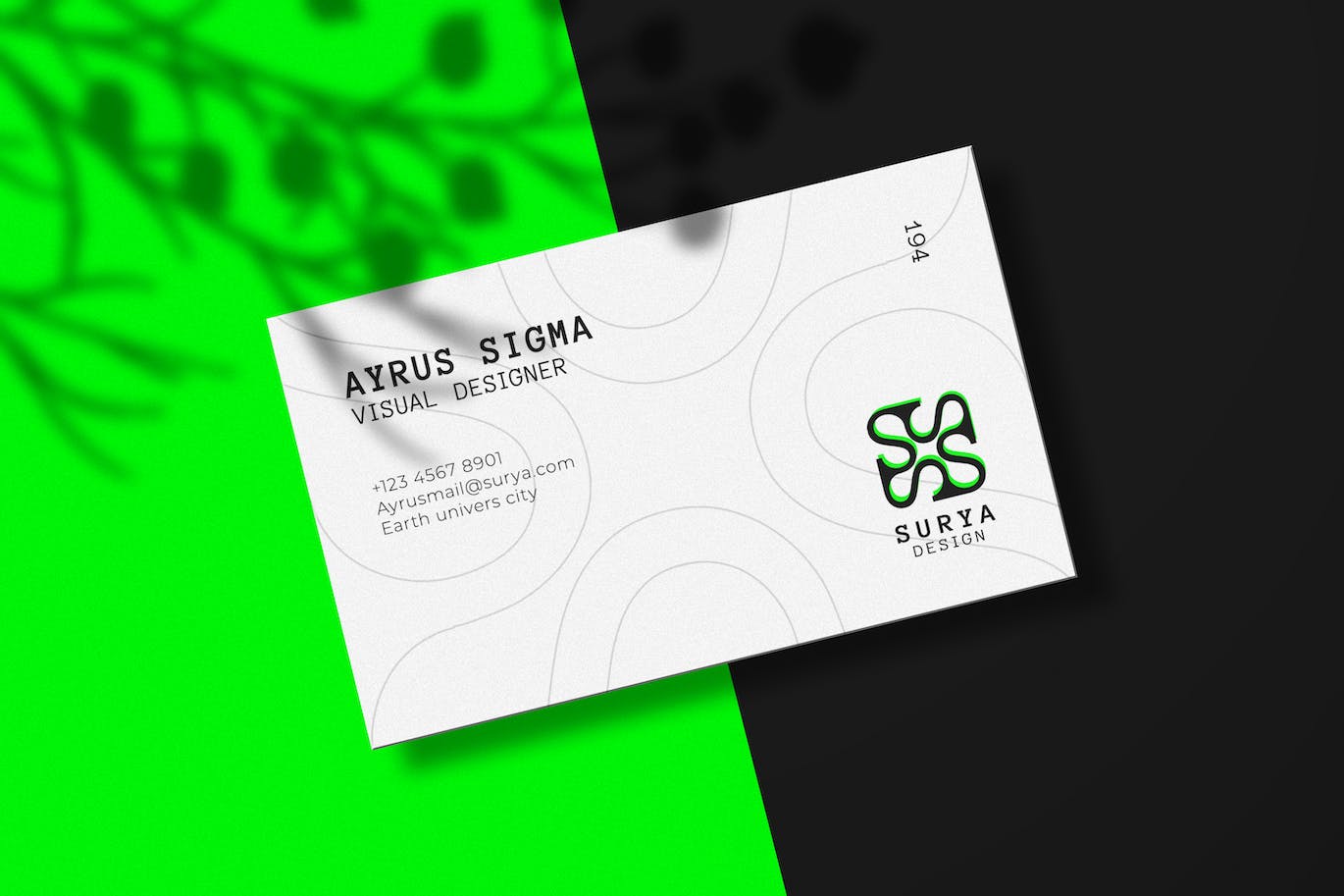 商业公司名片设计样机 Business Card Mockup 样机素材 第1张