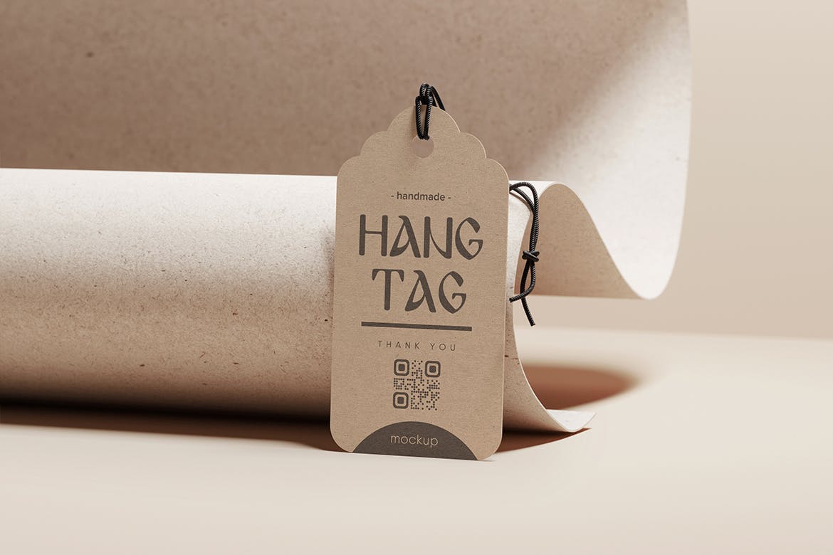 各种形状的牛皮纸价格品牌标签设计样机集 Set Of Kraft Tags Of Various Shapes Mockup 样机素材 第4张