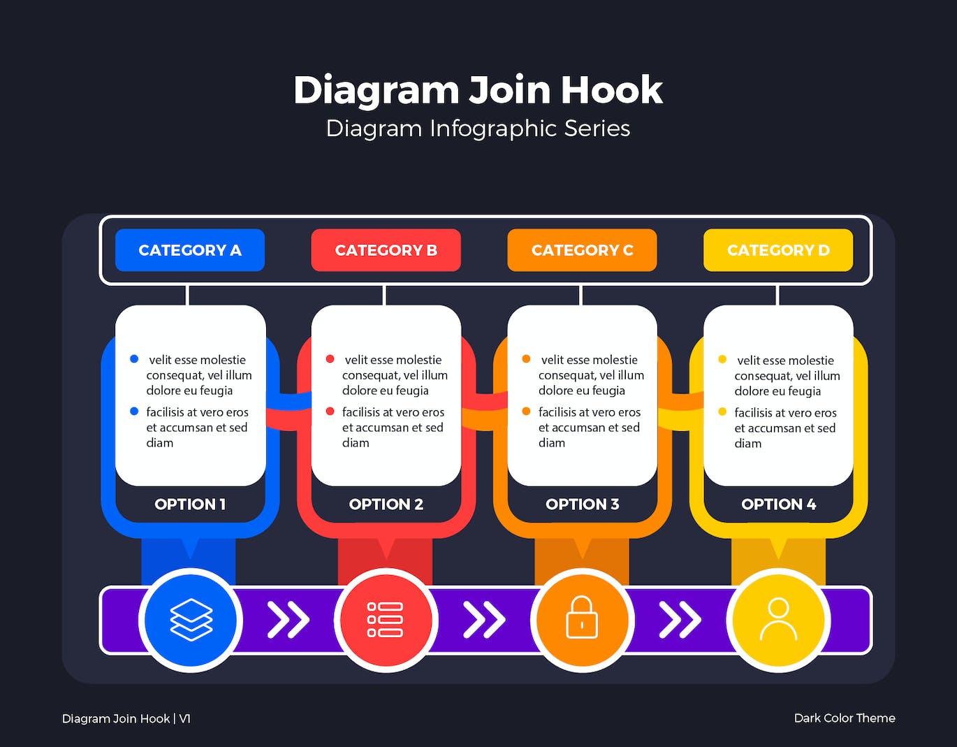 连接步骤图表矢量素材v1 Diagram Join Hook V1 图片素材 第3张