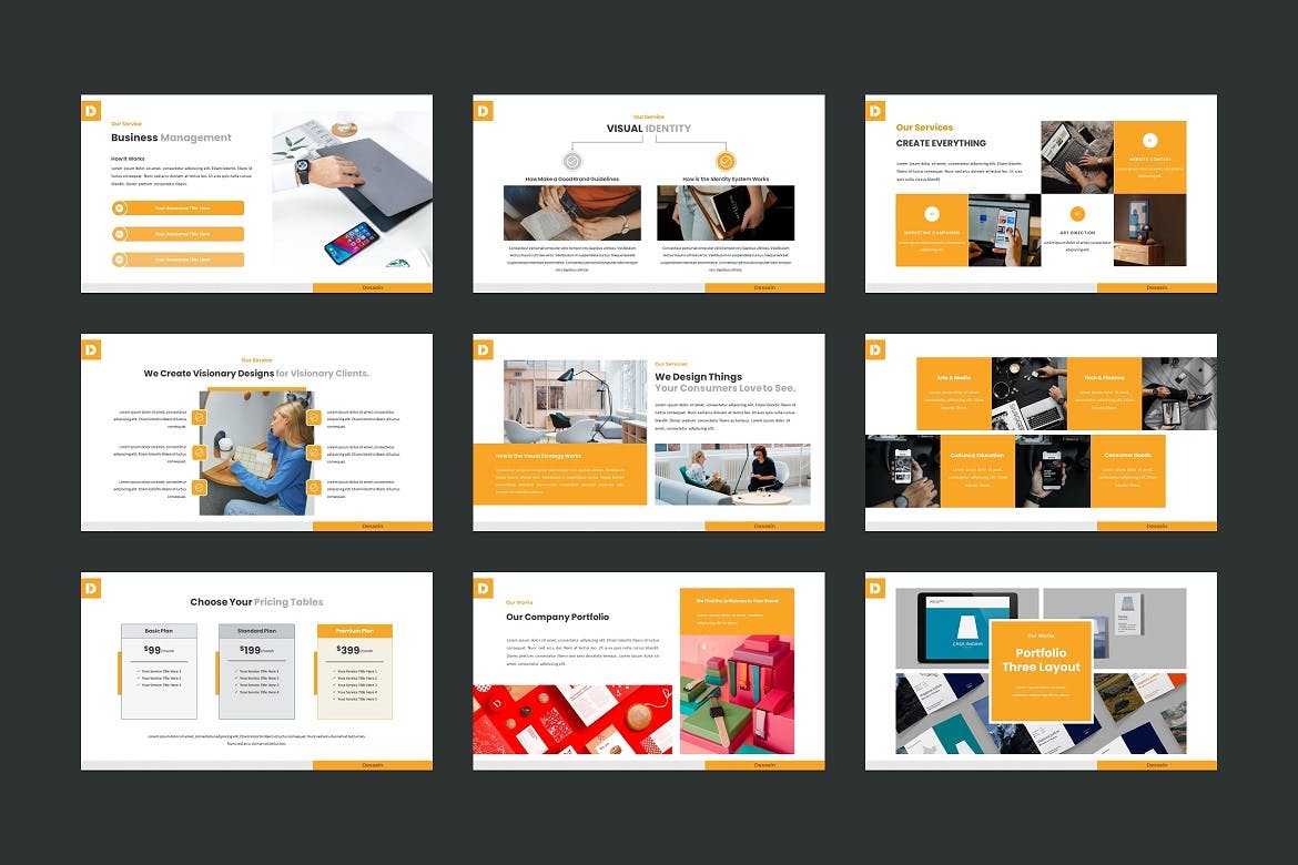 工作汇报PowerPoint演示模板 Business / Corporate PowerPoint Template 幻灯图表 第5张