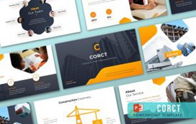 建筑结构设计PPT创意模板 Corr – Constructions PowerPoint Template