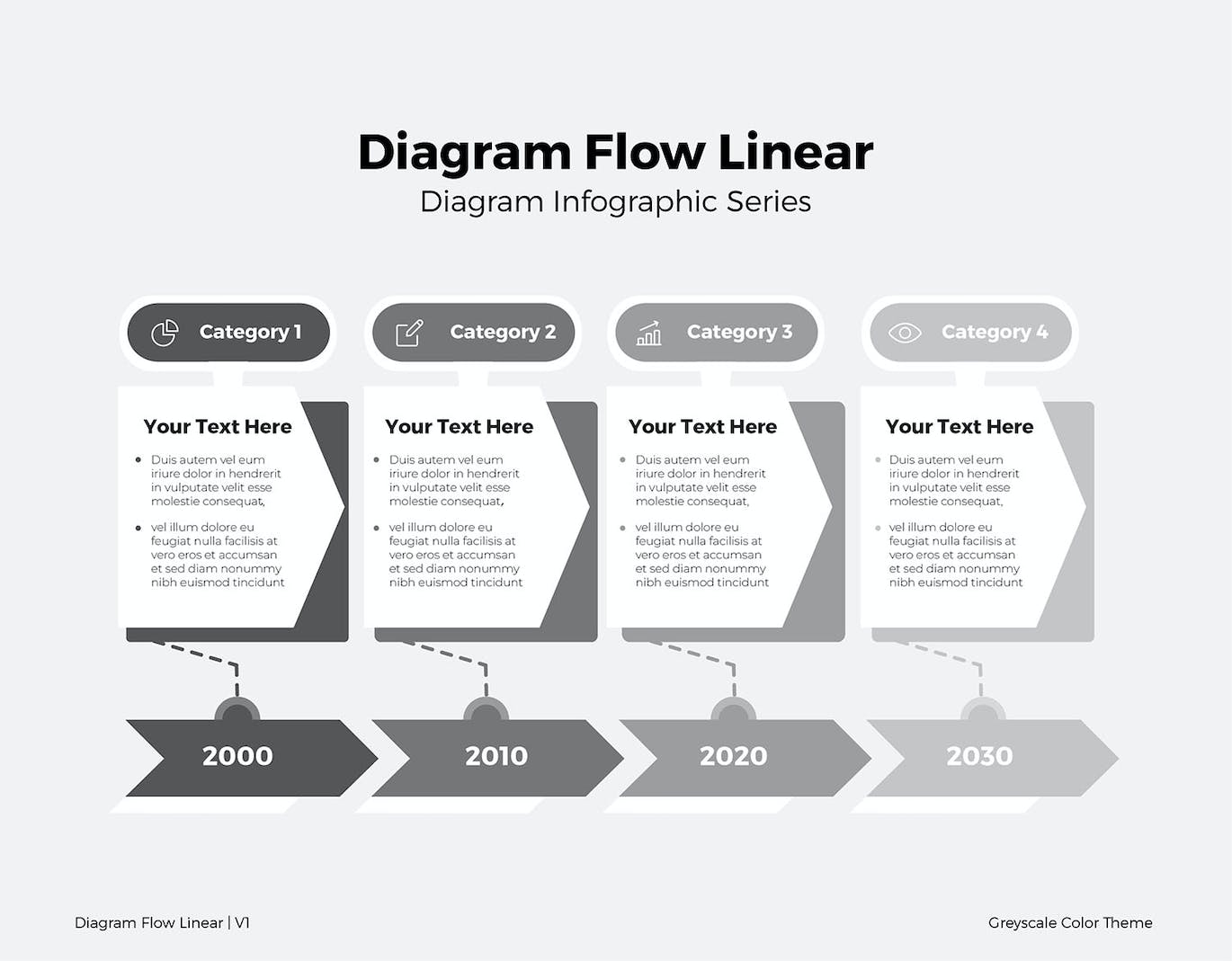 线条流程图表矢量素材v1 Diagram Flow Linear V1 APP UI 第2张