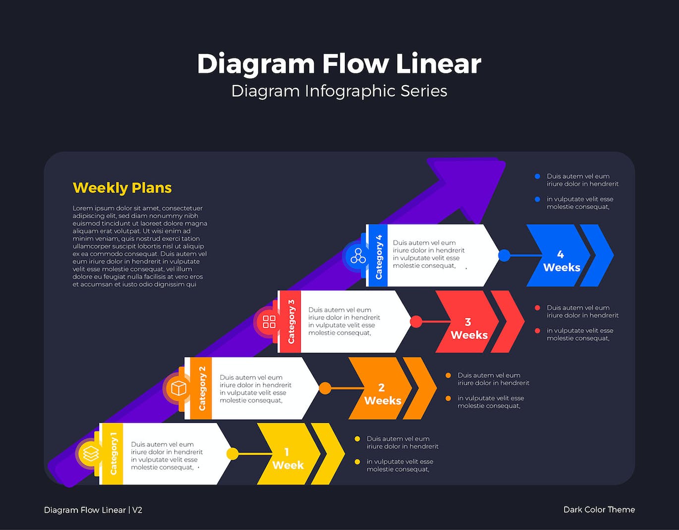 线条流程图表矢量素材v2 Diagram Flow Linear V2 图片素材 第3张