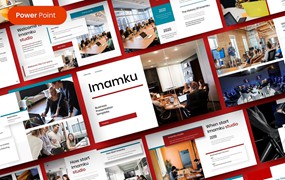 初创企业简介PPT模板 Imamku – Business PowerPoint Template