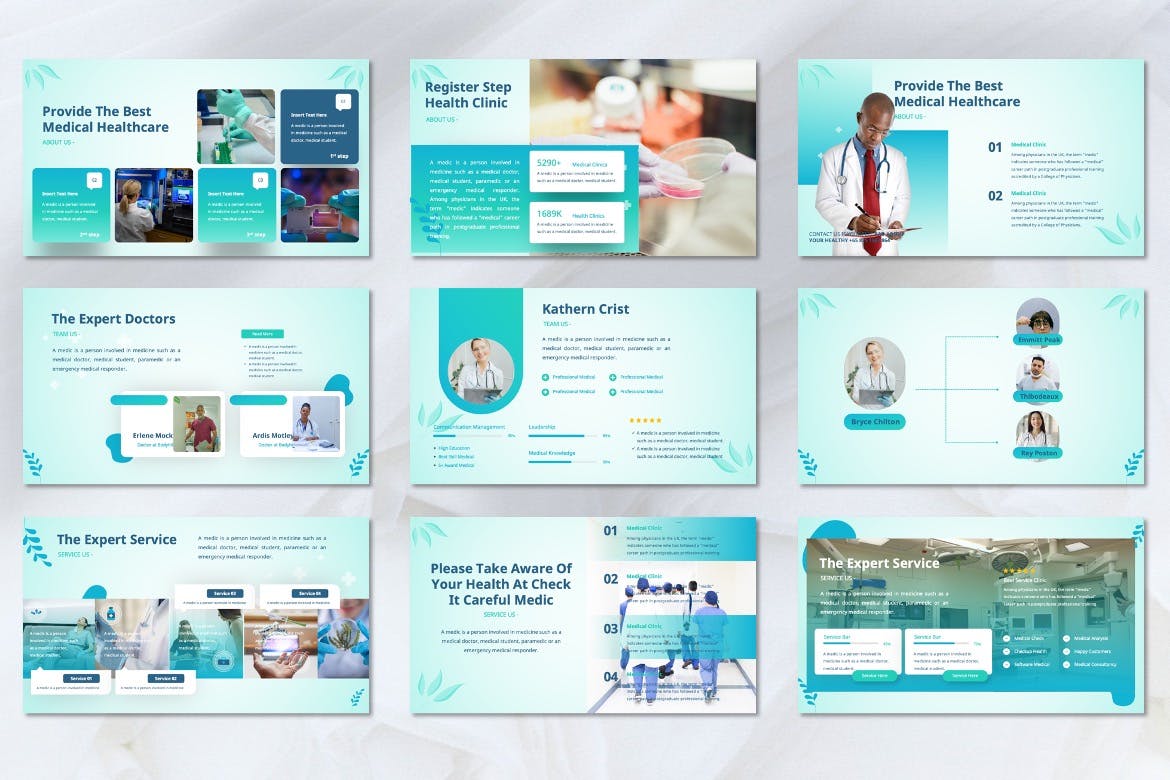 医院医疗PPT幻灯片设计模板 Bodyhil – Medical Powerpoint Template 幻灯图表 第2张