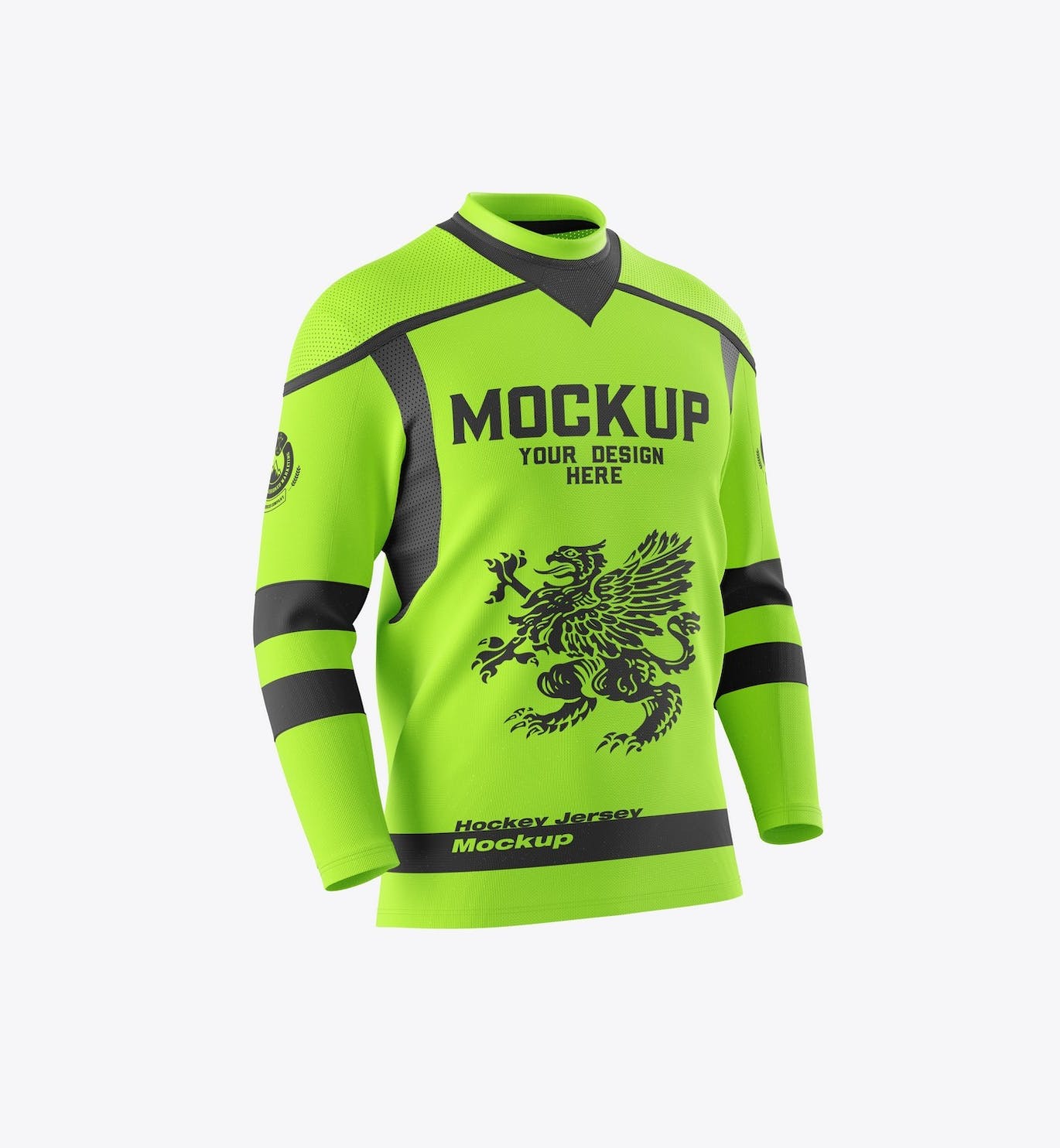 冬季运动服服装面料设计样机 Winter Sport Jersey Mockup 样机素材 第2张