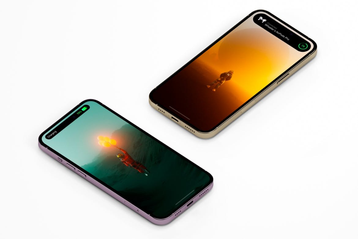 灵动岛iPhone 14 Pro手机样机合集 iPhone 14 Pro Mockup Set 样机素材 第5张