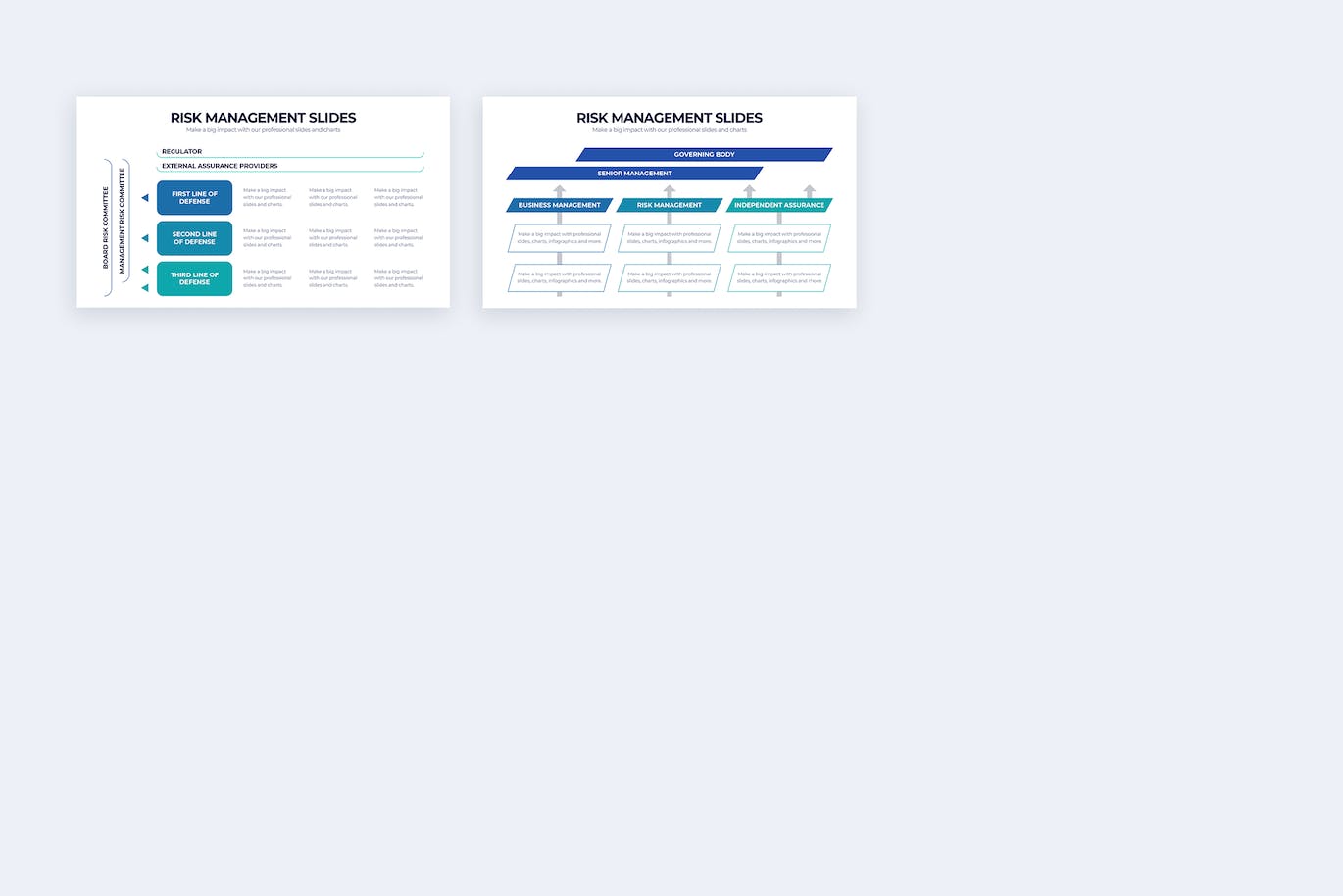 风险管理信息图表矢量模板 Business Risk Management Illustrator Infographics 幻灯图表 第4张