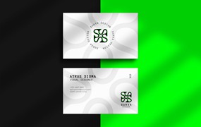 企业公司名片设计样机 Business Card Mockup