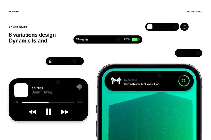 iPhone 14 Pro 灵动岛设计展示样机模板 样机素材 第5张