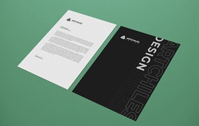 印刷纸张信纸设计样机 Cover Letter Mockup