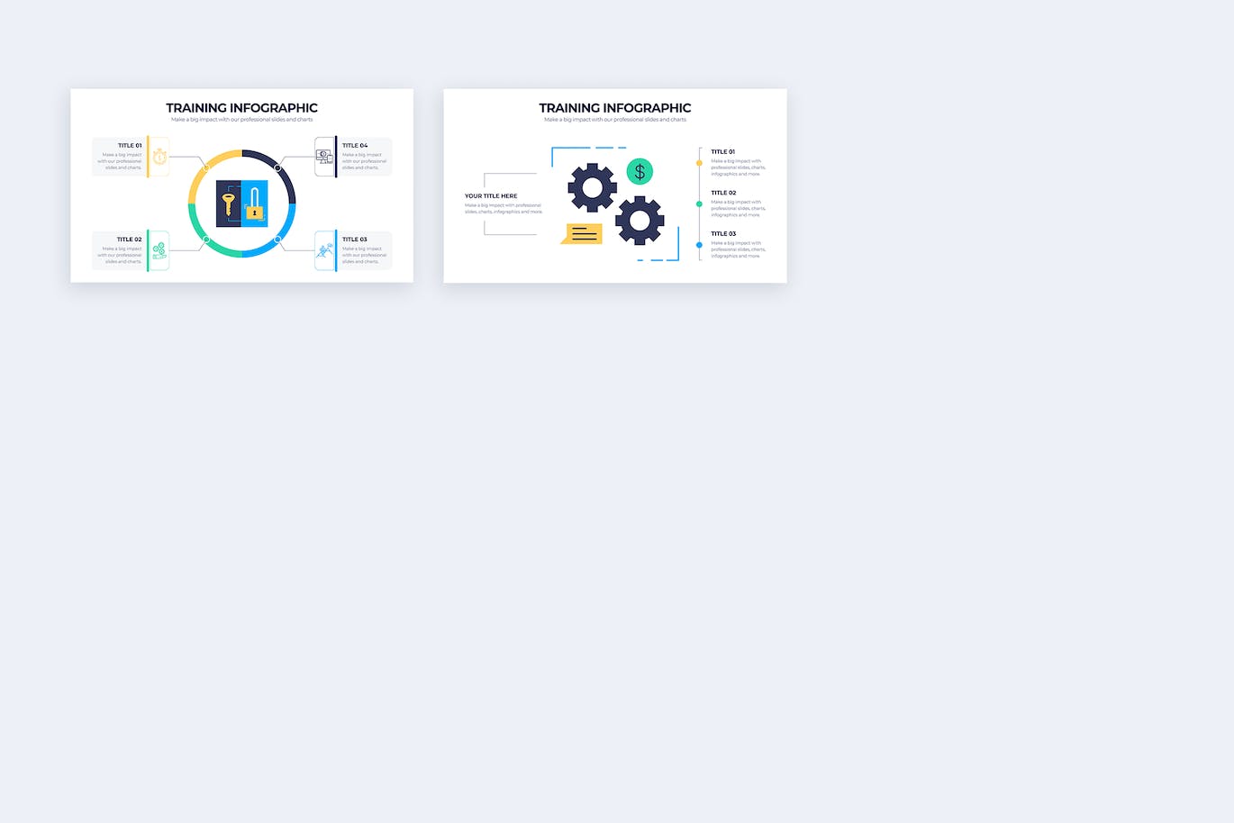 工作培训信息图表矢量模板 Business Training Illustrator Infographics 幻灯图表 第4张