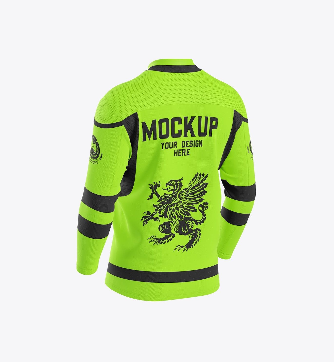 冬季运动服服装面料设计样机 Winter Sport Jersey Mockup 样机素材 第7张