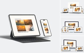 多屏幕响应式设备样机 Multi Device Realistic Mockup