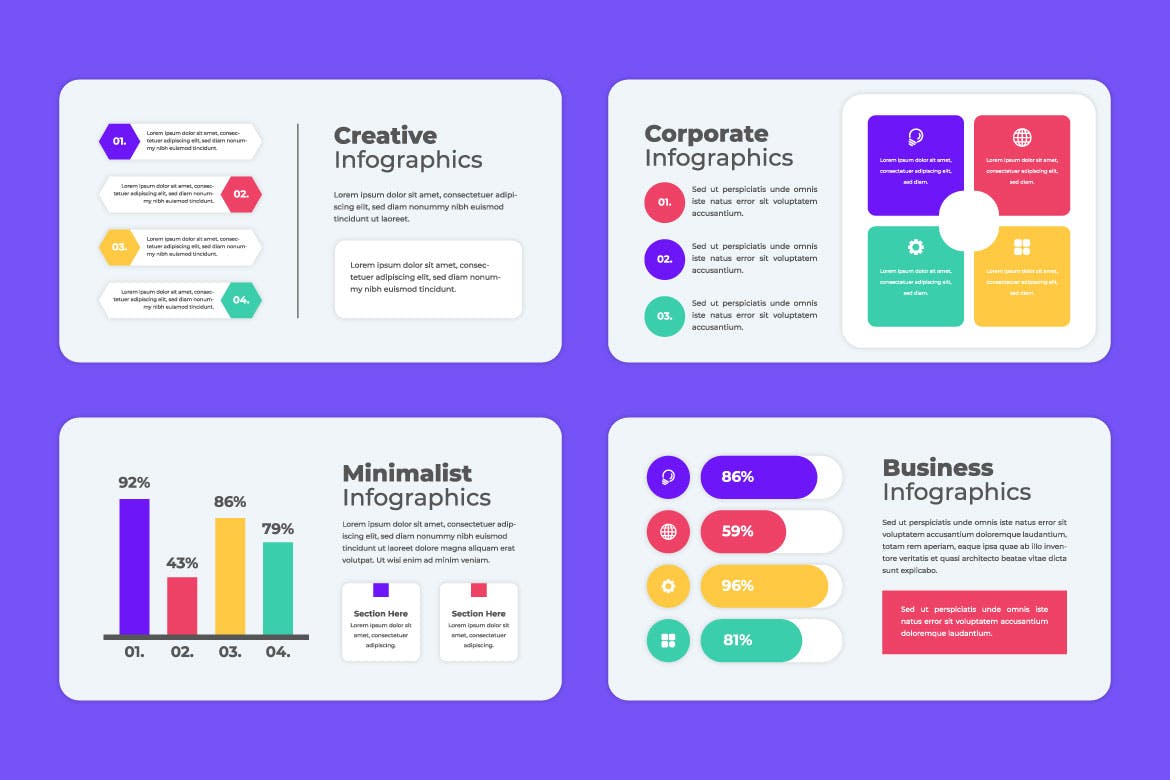 商业现代信息图表模板 Business Modern Infographics Template 幻灯图表 第2张