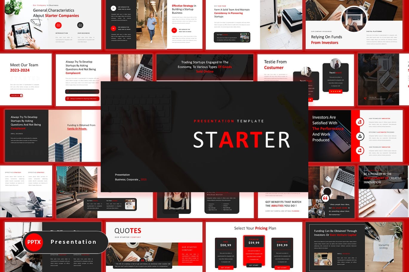 商业&企业PPT演示文稿 Starter – Business and Corporate Powerpoint 幻灯图表 第1张