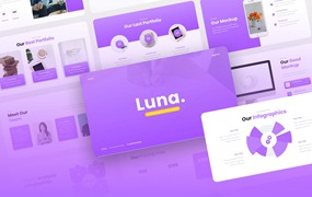 企业员工培训Powerpoint幻灯片模板 Luna – Business Agency PowerPoint Template