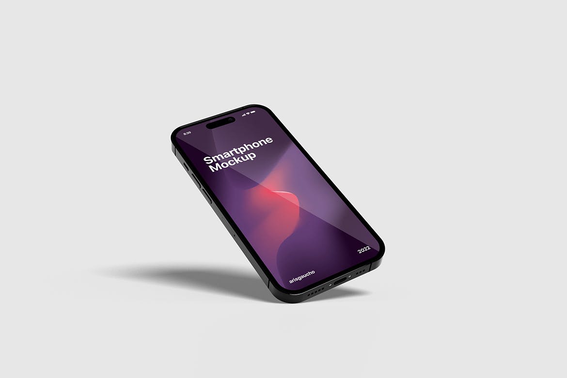 彩色苹果iPhone14智能手机样机 Colorful Smartphone Mockup 样机素材 第2张