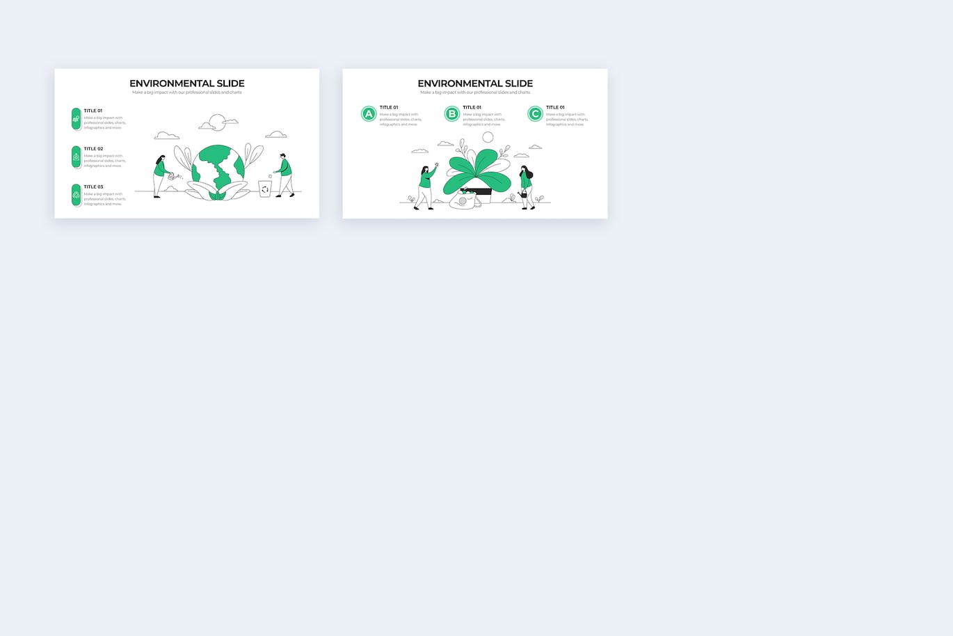 生态环境信息图表矢量模板 Education Environmental Illustrator Infographics 幻灯图表 第4张