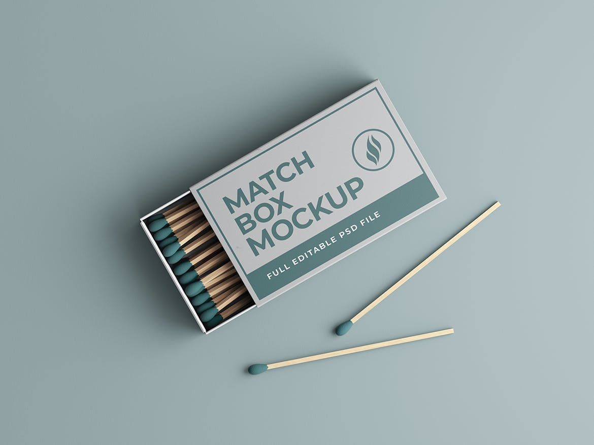 火柴纸盒设计样机 Match Box Mockup 样机素材 第4张