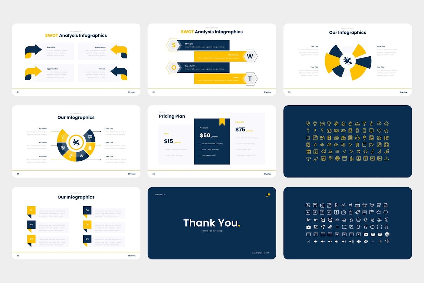 代理业务流程规划Powerpoint幻灯片模板 Shyntax – Business Agency PowerPoint Template 幻灯图表 第2张