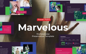 品牌服装展示PPT演示文稿 Marvelous – PowerPoint Template